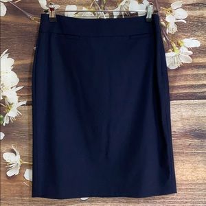 BANANA REPUBLIC Women’s Navy Blue Wool Mini-Skirt